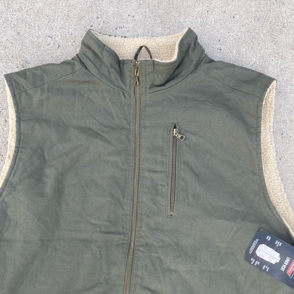 Dickies Men’s 3XL (54-56) Canvas Sherpa Lined Work Utility Vest - Picture 2 of 14